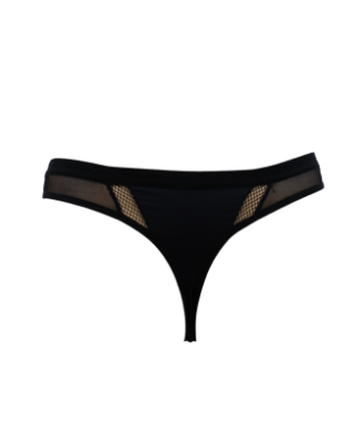 String noir semi opaque 
